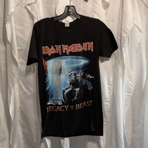 A8 Tour 2019 Black Iron Maiden Graphic Tee Size Small